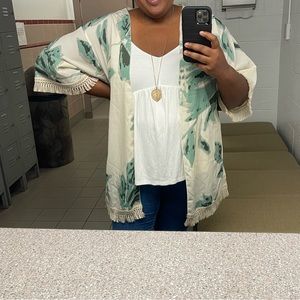 Plus Size Cardigan or Kimono with Small Tassels